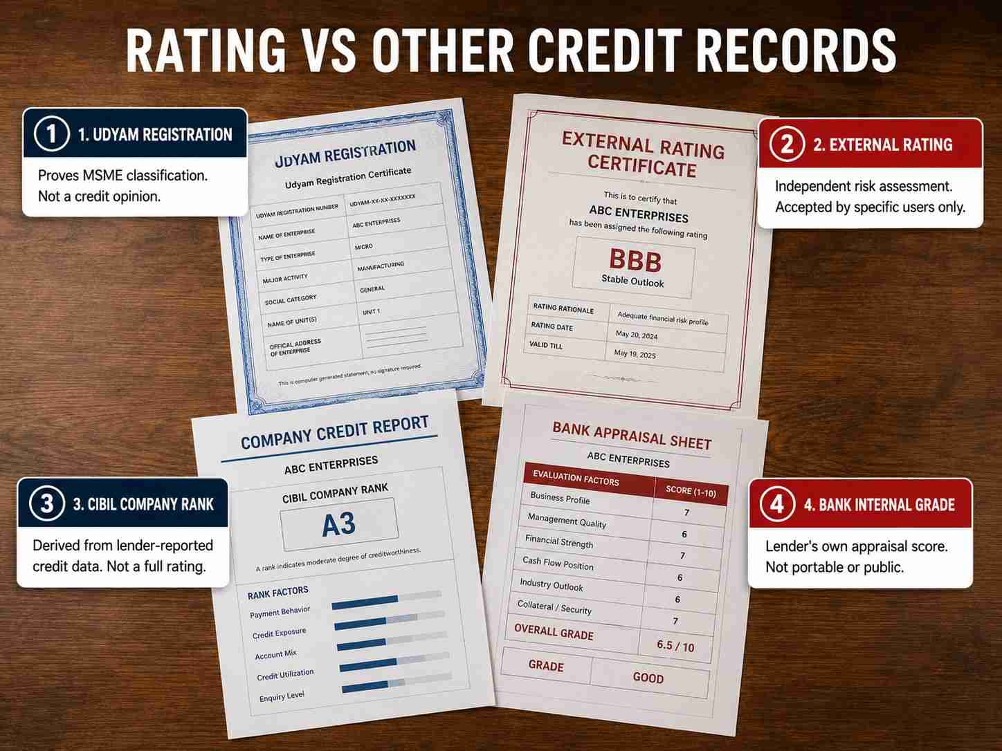 Rating vs Other Credit Records