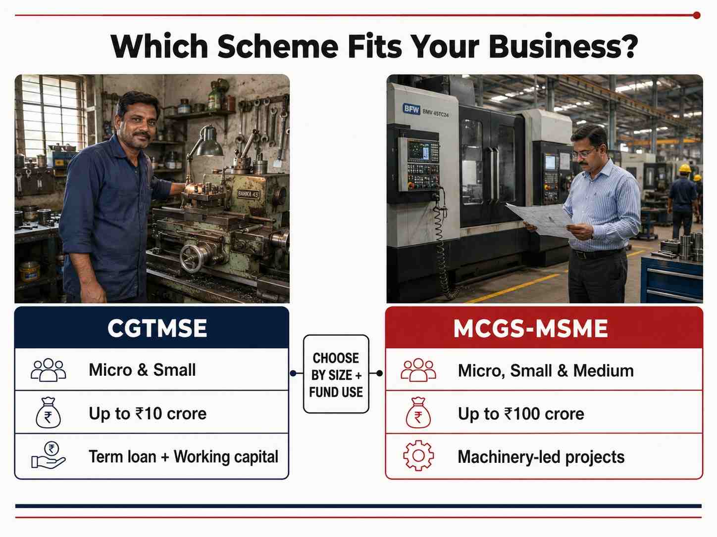 CGTMSE vs MCGS-MSME Comparison
