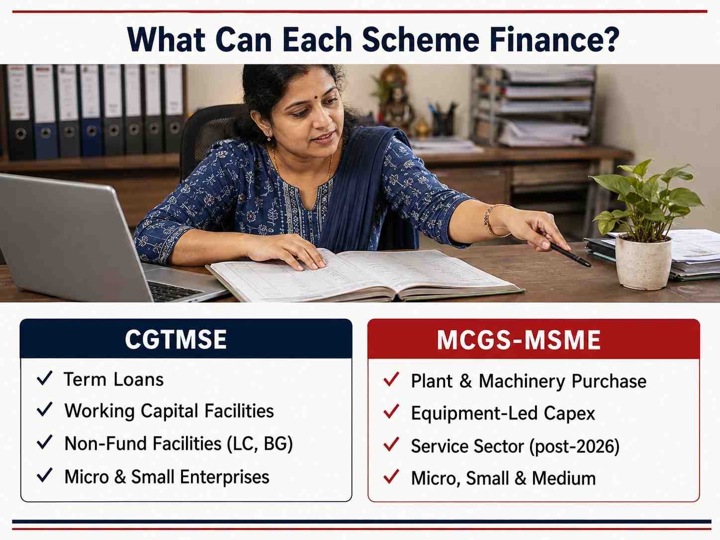 What Can Each Scheme Finance?