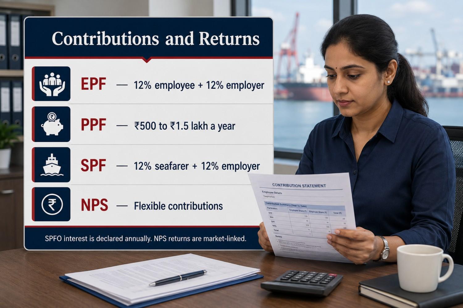 What are the contributions and returns