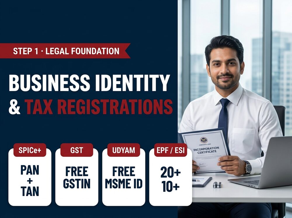 Business identity and tax registrations for a logistics firm