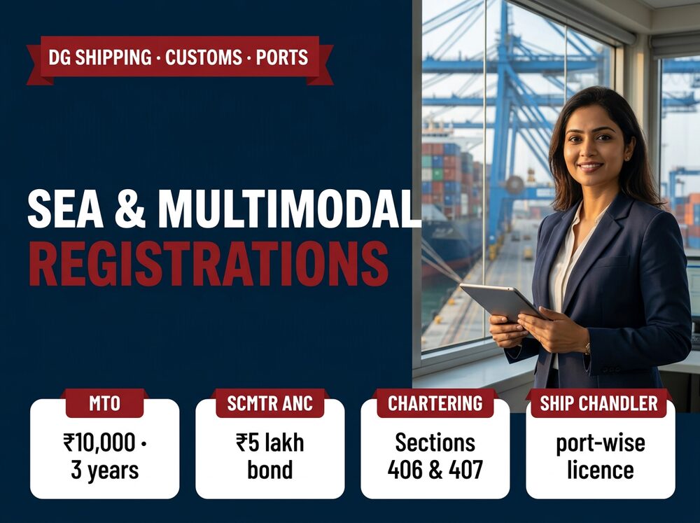 Sea and multimodal registrations in India