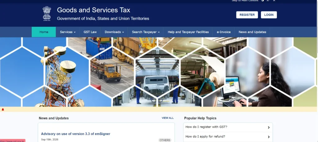 official GST Portal