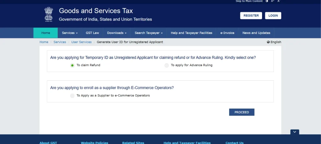 Select your application category