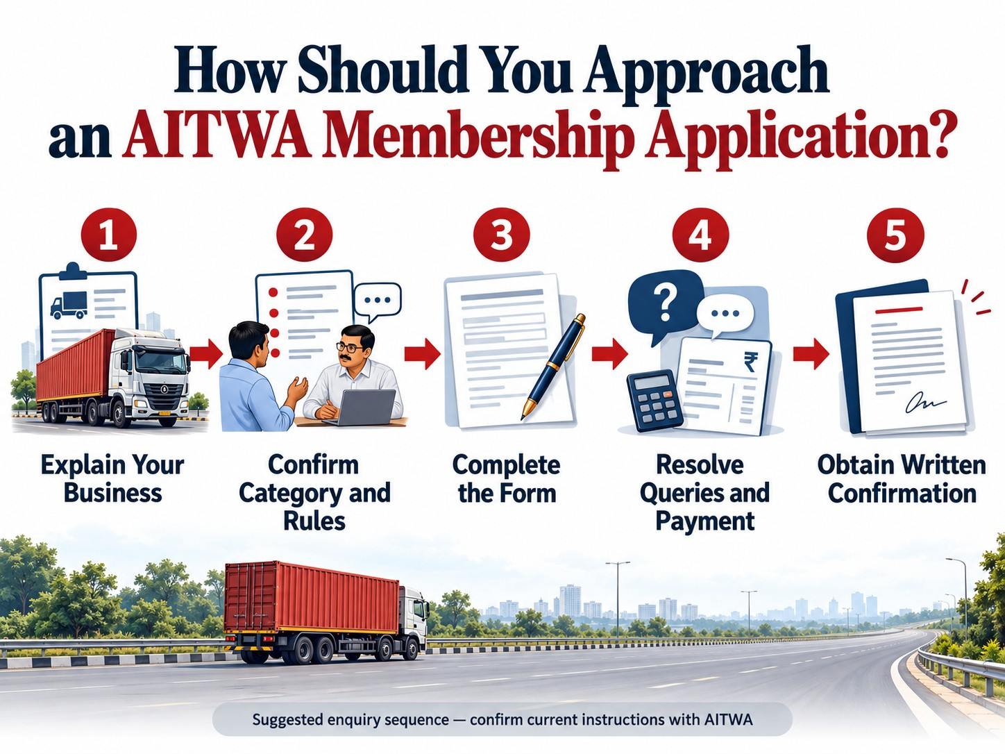 Steps to an AITWA Membership Application