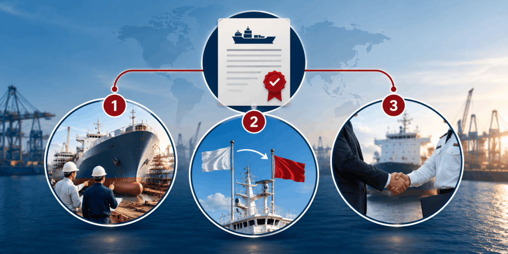 Three situations where an interim Maritime Labour Certificate can be issued under MLC 2006