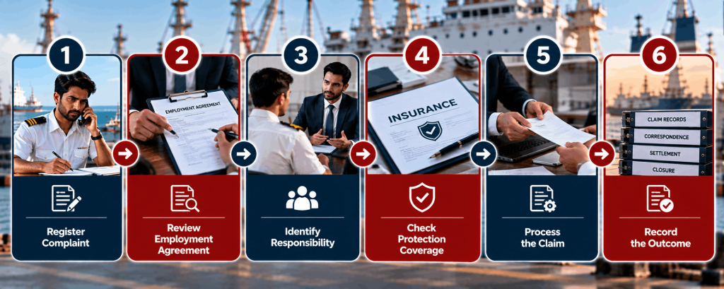 Seafarer monetary loss claim process under MLC 2006