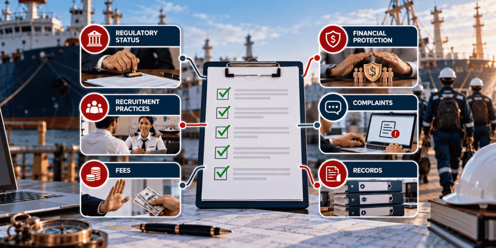 MLC Regulation 1.4 audit checklist for seafarer recruitment agencies