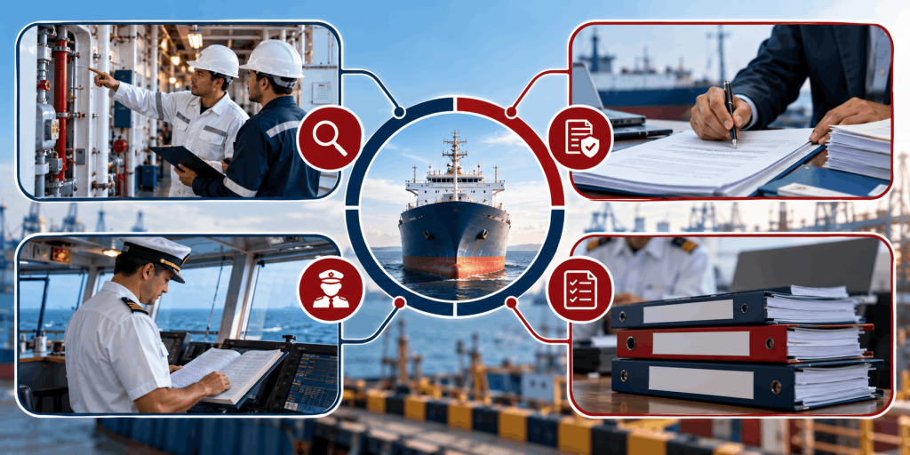 Four verification requirements for an interim Maritime Labour Certificate