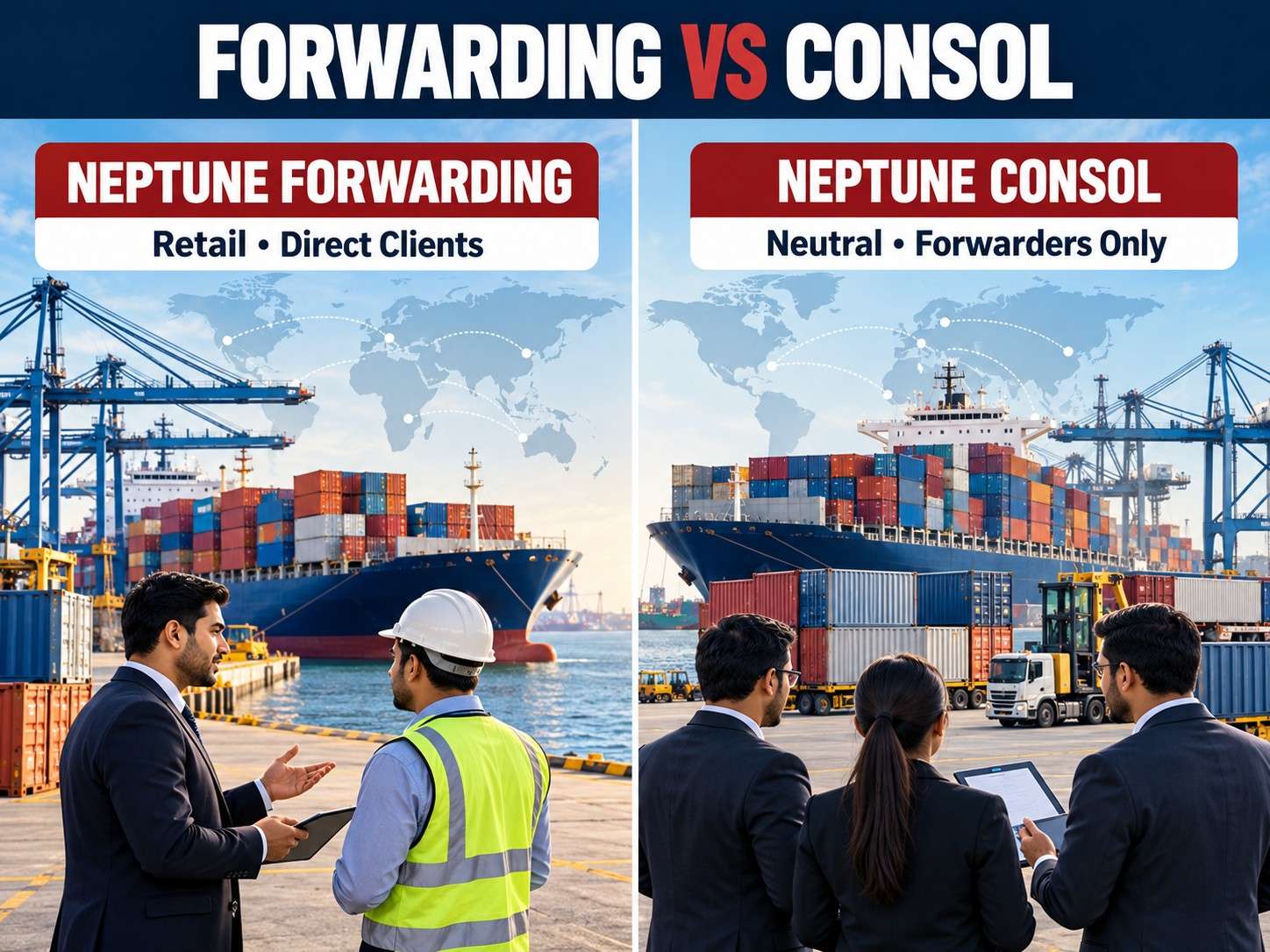 Neptune Forwarding vs Consol