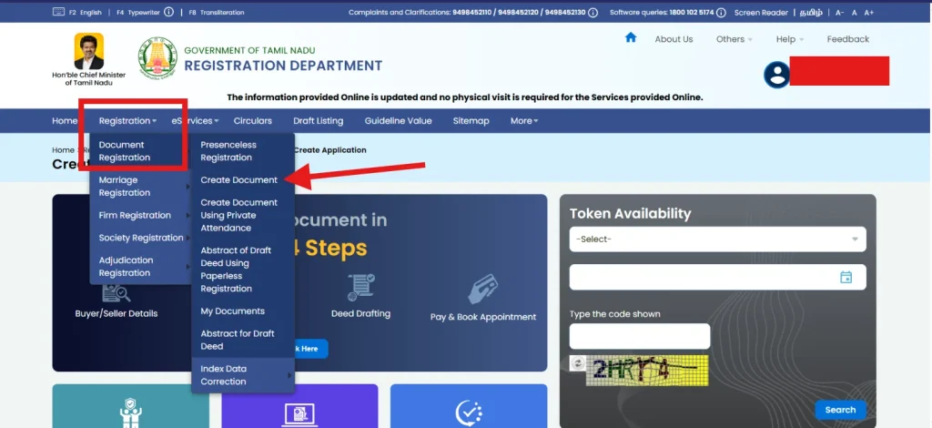 select Document Registration