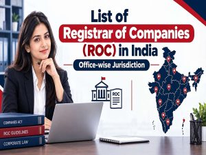 List of Registrar of Companies in India with jurisdiction
