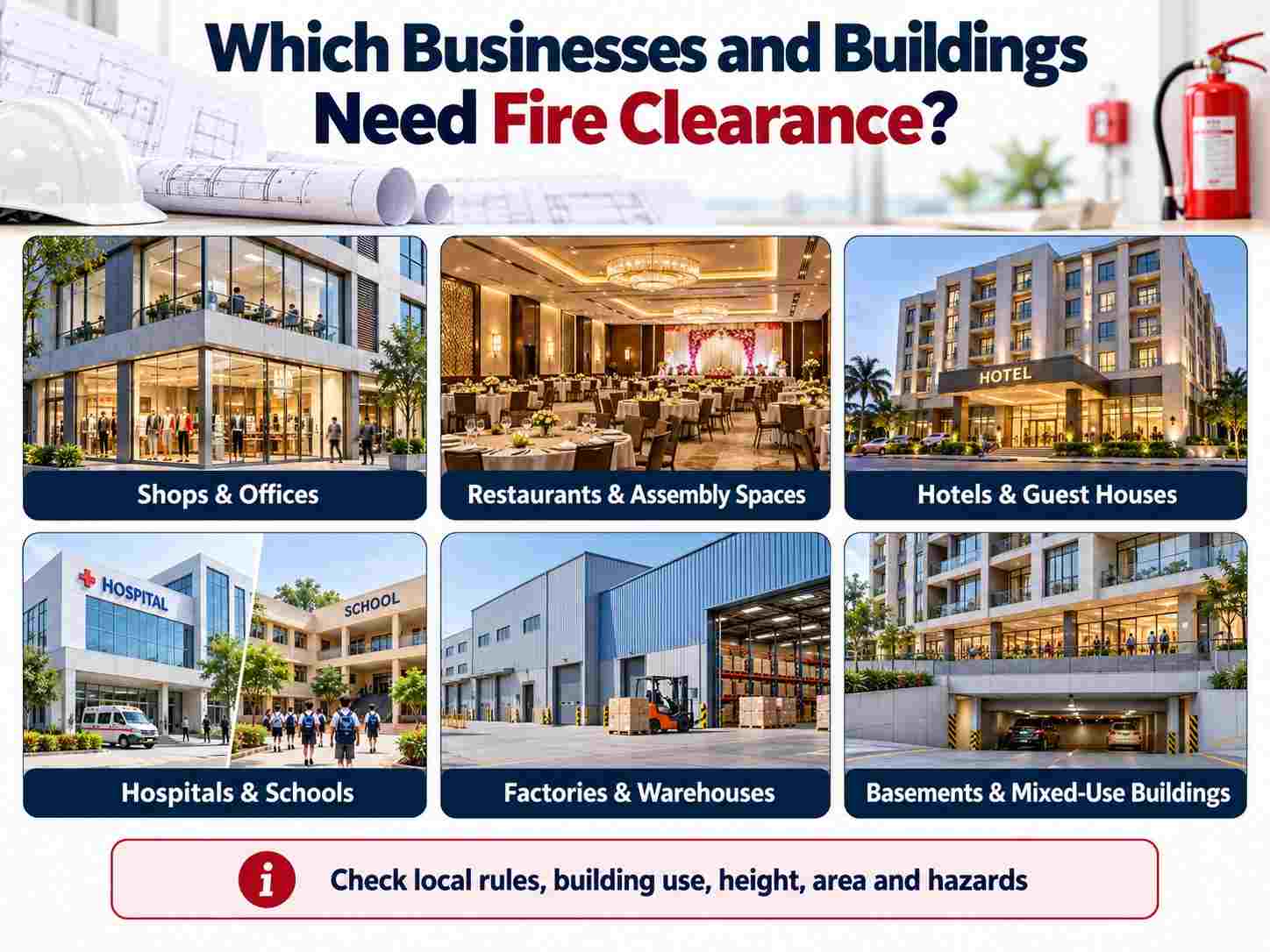 Which Businesses and Buildings Need Fire Clearance?