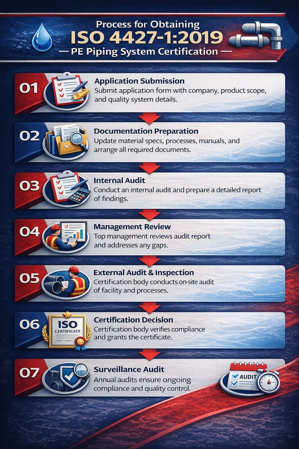 ISO 4427-1 Certification process