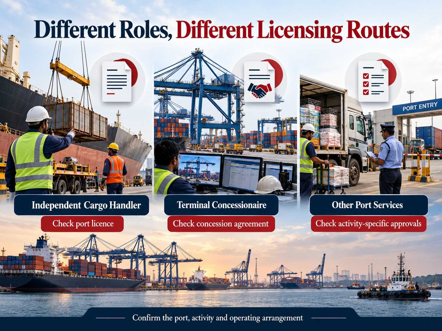 Different Roles, Different Licensing Routes