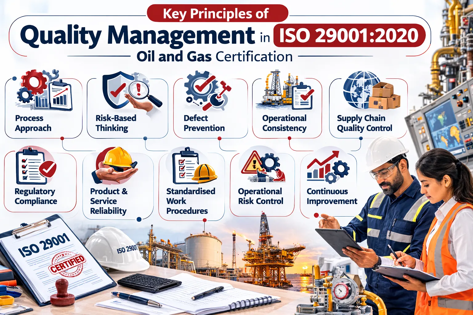 Key QM principles in ISO 29001 Certification