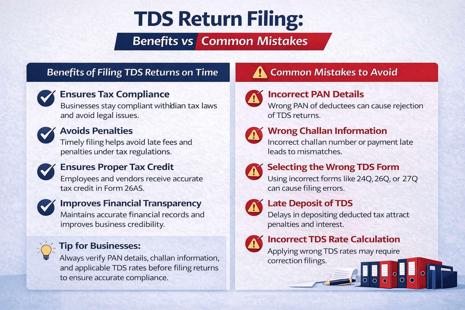 TDS Filing Benefits vs Mistakes