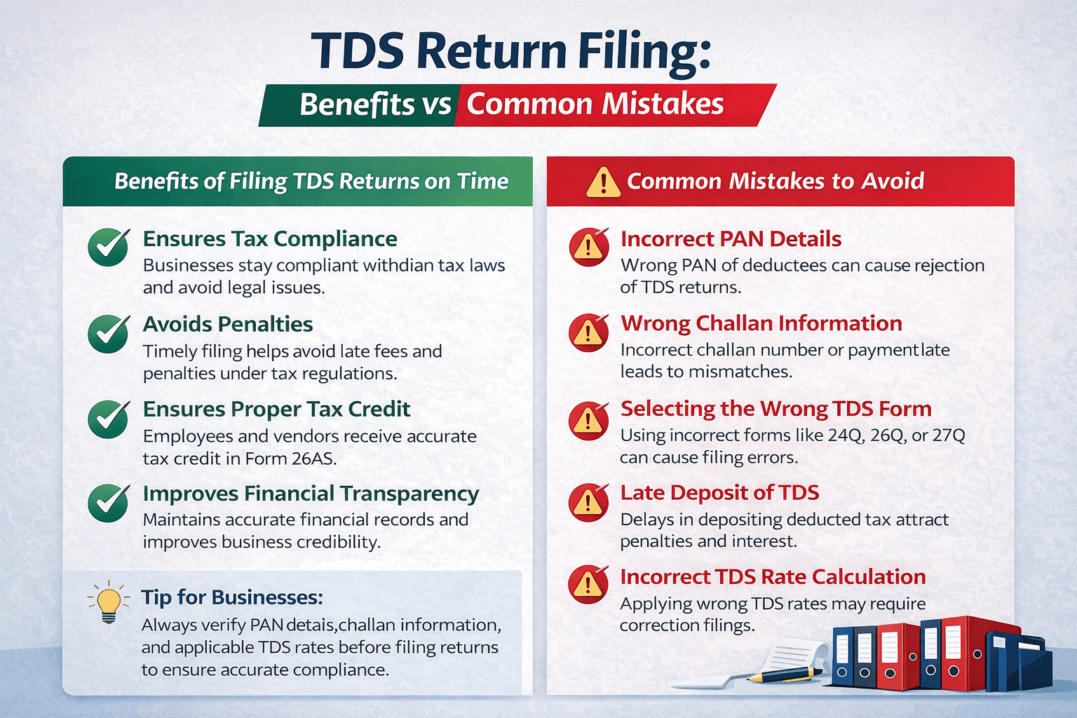 TDS Filing Benefits vs Mistakes