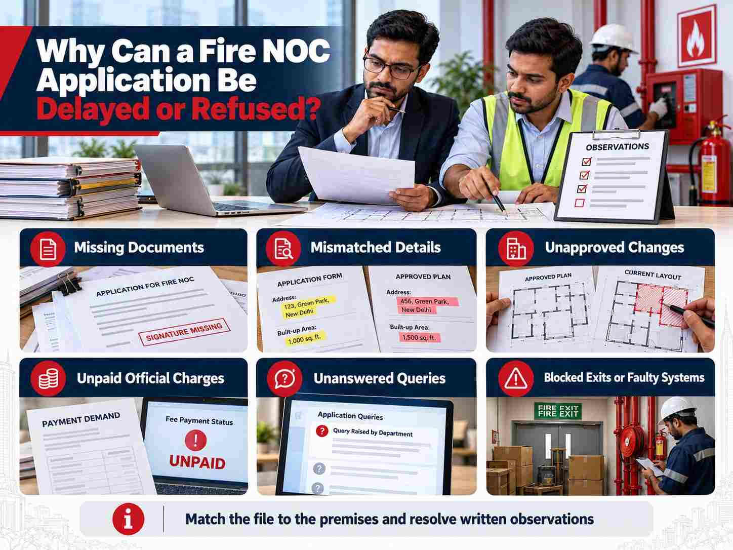 Can a Fire NOC Application Be Delayed or Refused