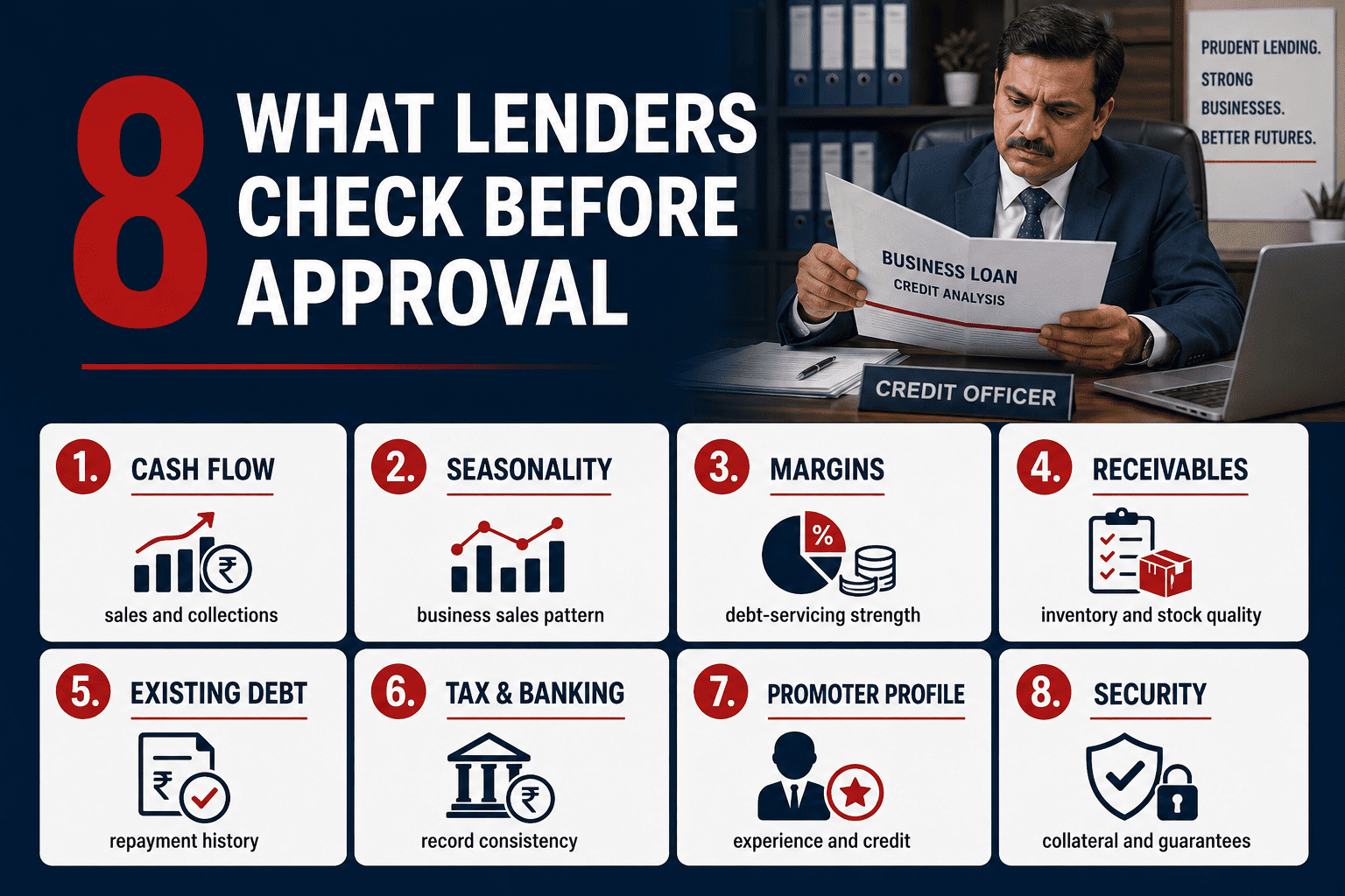 Factors lenders check before approving a working capital loan