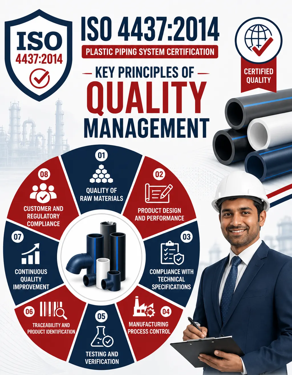 Key Principles of Quality Management in ISO 4437:2014 Certification