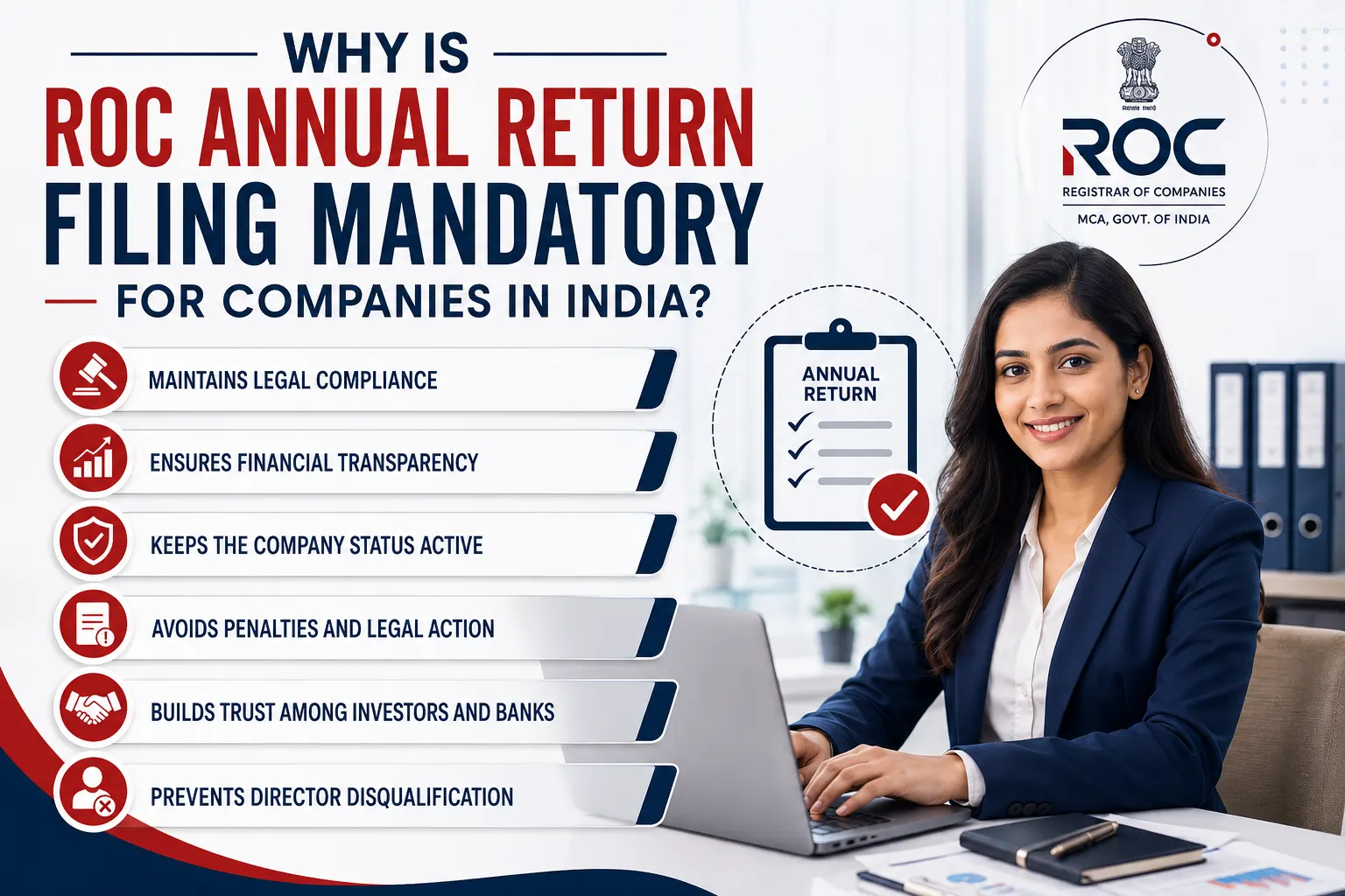 ROC Annual Return Filing Mandatory for Companies
