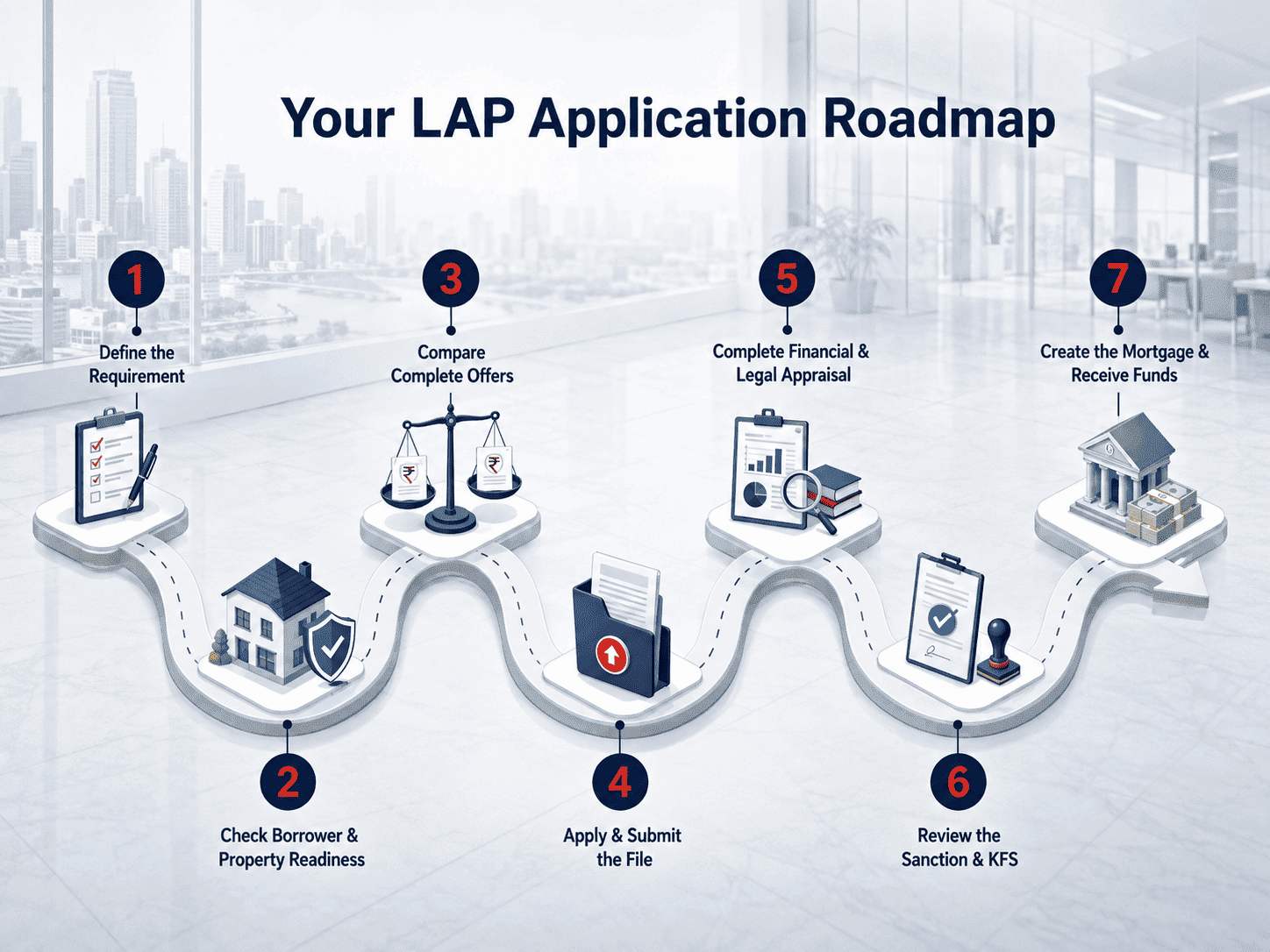 steps to apply for a loan against property in India