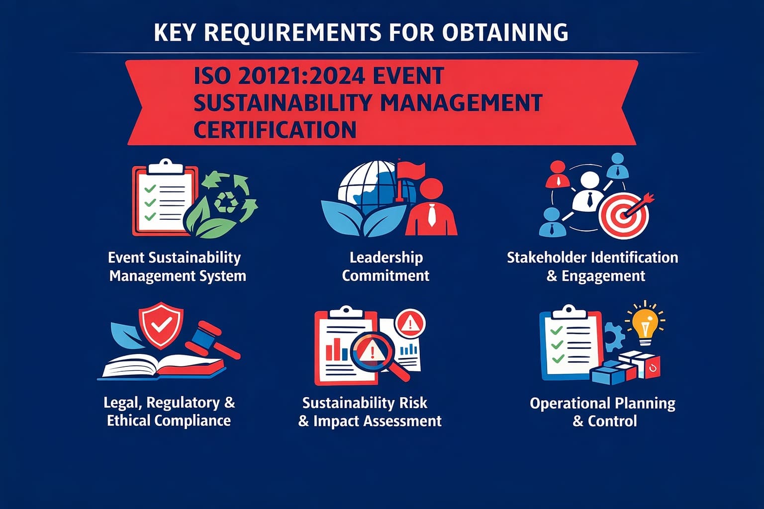 ISO 20121:2024 event sustainability management certification key requirements