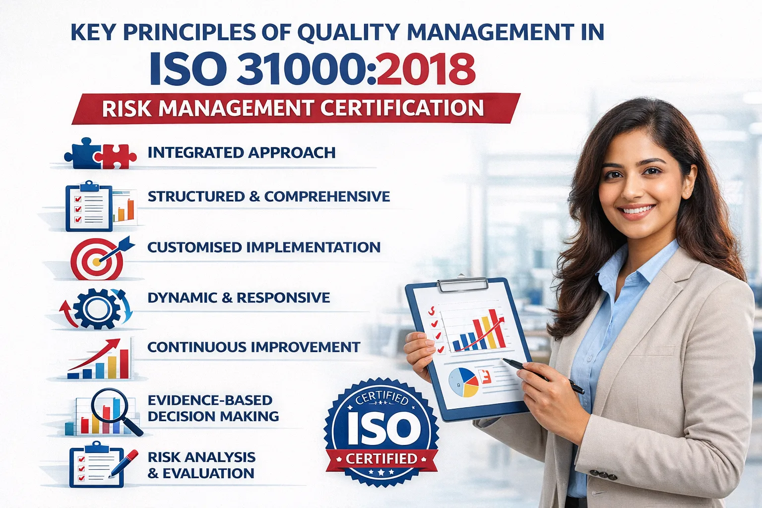 key principles of QM in ISO 31000 Certification