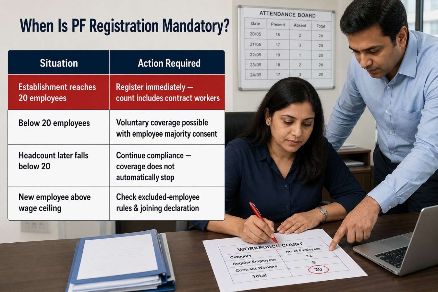 When is PF Registration Mandatory?
