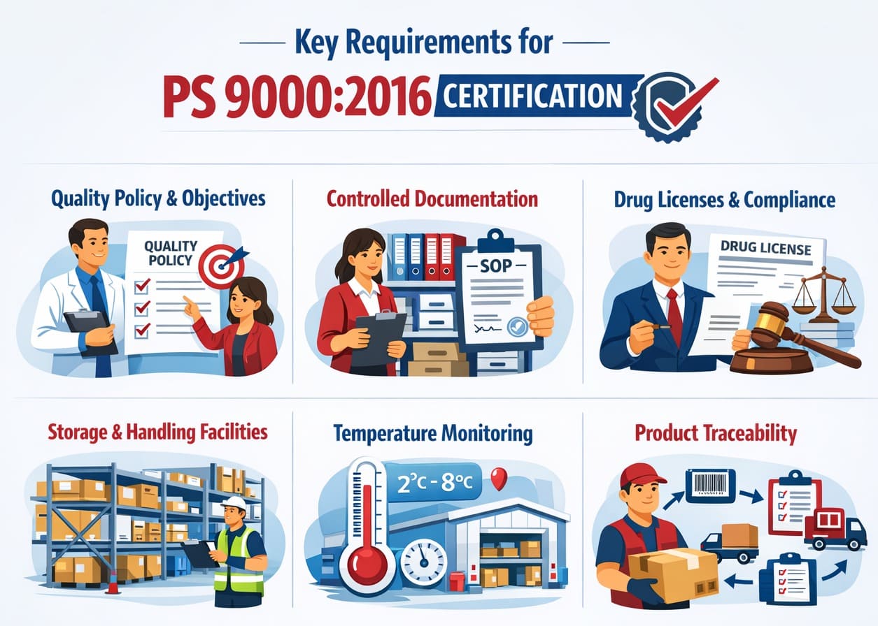 PS 9000:2016 Certification key requirements