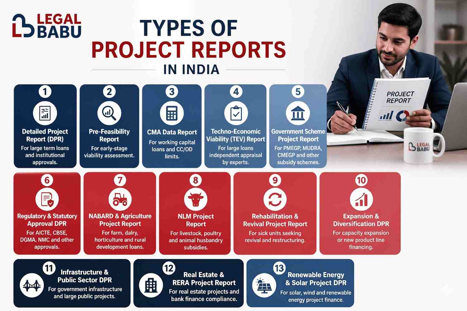 Types of project reports in India