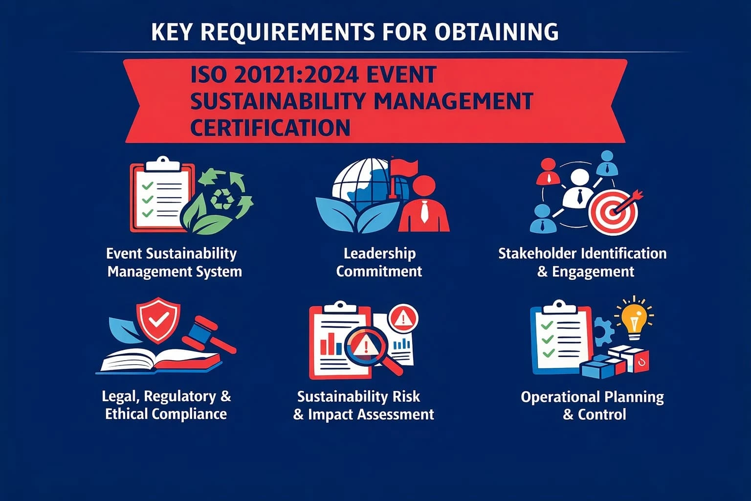 ISO 20121:2024 event sustainability management certification key requirements